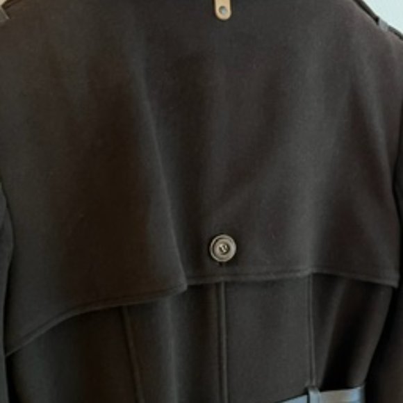 Mackage Brown Wool Double-Breasted Coat Size M! - Picture 6 of 16
